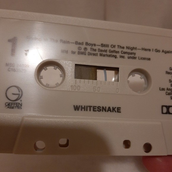 Whitesnake Self-Titled Cassette Tape 1987 Geffen Records Metal Hard Rock READ - Picture 6 of 8